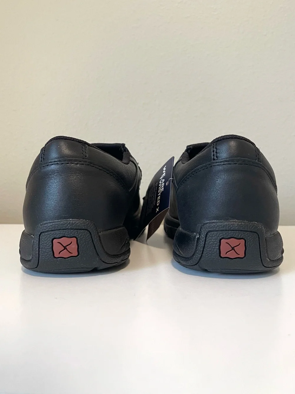 NWT Twisted X Slip On Driving Mocs - Antique Black Leather Upper - Size 8.5M
